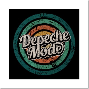 Depeche Mode // Retro Circle Crack Vintage Posters and Art